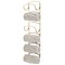 mDesign Steel Towel Holder for Bathroom Wall - Wall Mounted Organizer